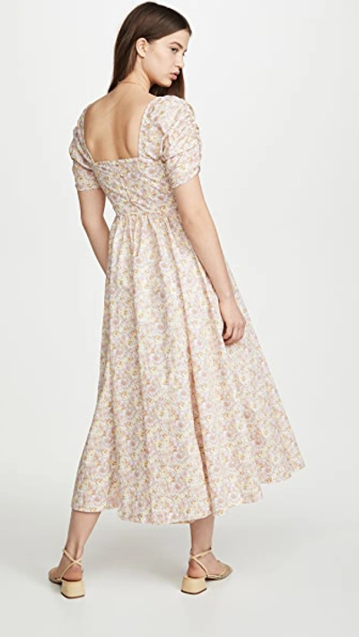 Shop Free People She's A Dream Midi Dress In Powder Combo