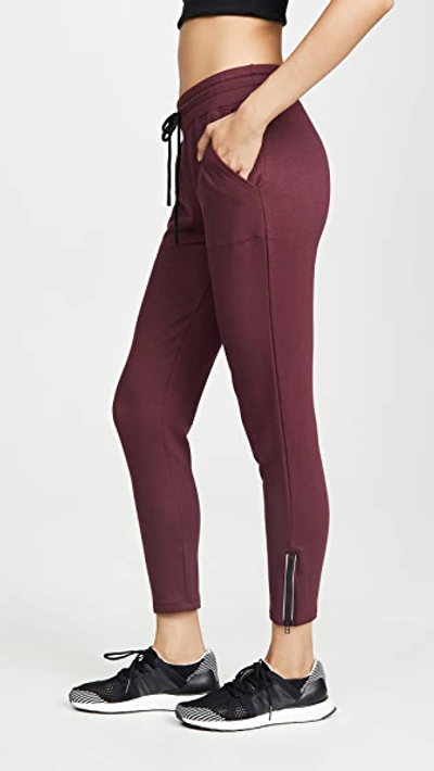 Shop Beyond Yoga By Request Midi Sweatpants In Team Burgundy