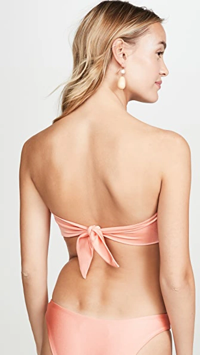 Shop Sara Cristina Marina Bikini Top In Light Orange
