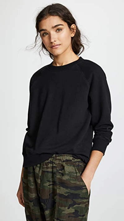 Hanes X Karla The Crew Sweatshirt In Black ModeSens