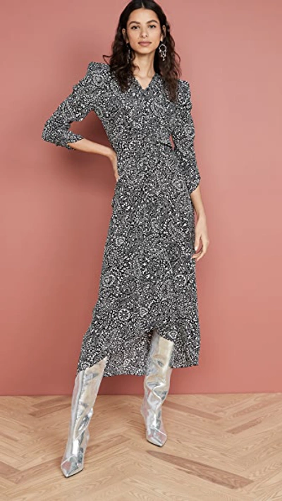 Shop Isabel Marant Albi Dress In Black