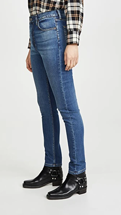 Shop Boyish The Zachary High-rise Comfort Stretch Skinny Jeans In Greed