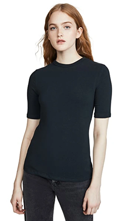 Shop Agolde Elie Fitted Tee In Nocturne
