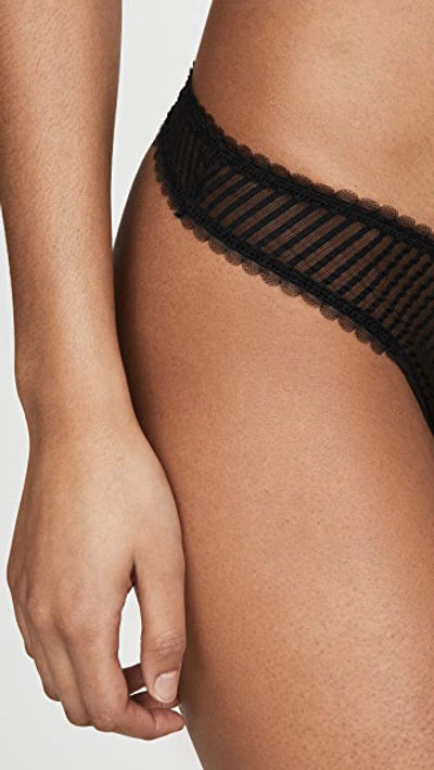 Shop Les Girls Les Boys Thong In Black