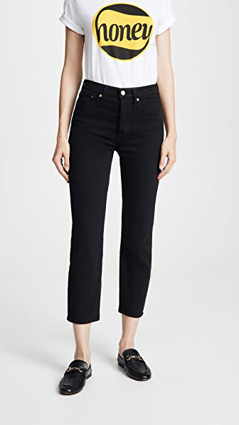 levis wedgie straight black heart