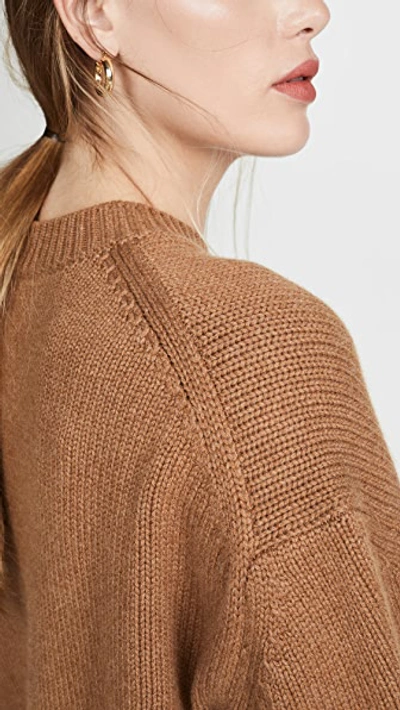 Shop Anine Bing Rosie Cashmere Sweater In Brown