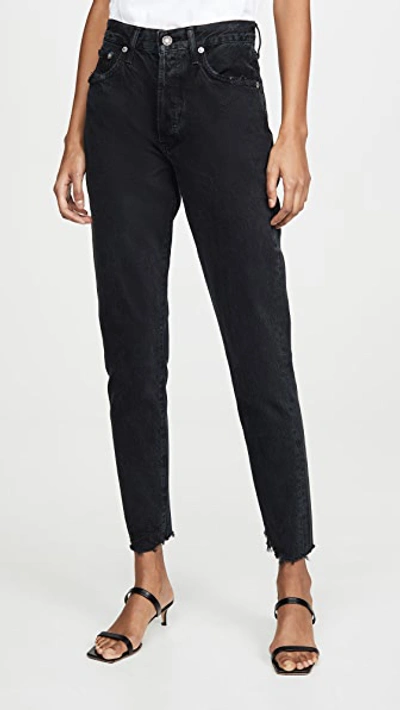 Shop Agolde Jamie High Rise Classic Jeans In Compass