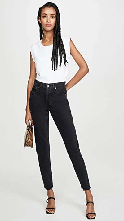 Shop Agolde Jamie High Rise Classic Jeans In Compass