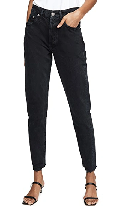 Shop Agolde Jamie High Rise Classic Jeans In Compass