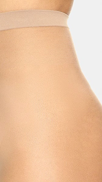 Shop Wolford Naked 8 Tights In Caramel