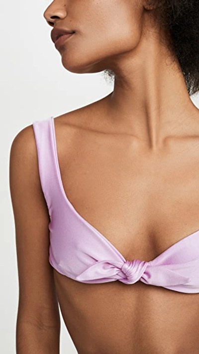 Shop Sara Cristina Bronzer Bikini Top In Blush Lilac