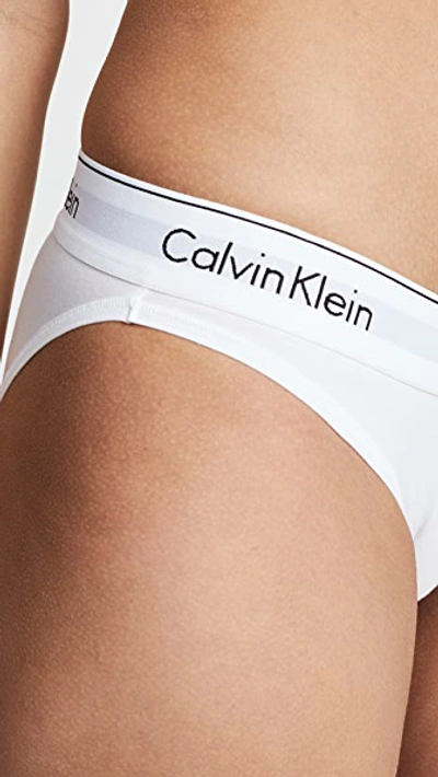 Shop Calvin Klein Underwear Modern Cotton Bikini Briefs White