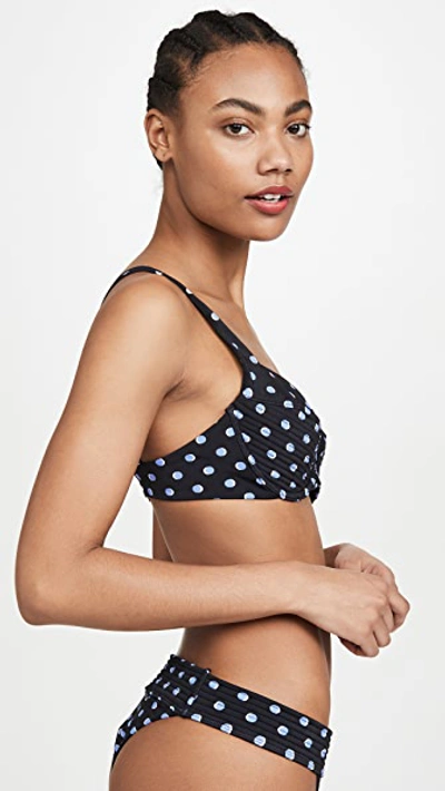 Shop Devon Windsor Everly Bikini Top In Black Dot