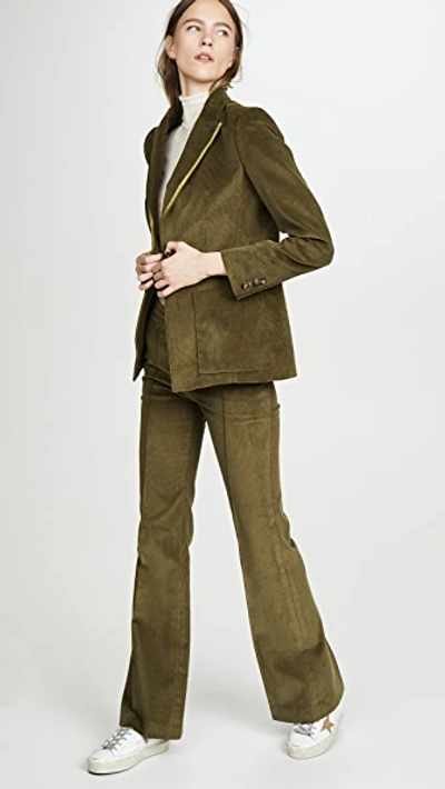 Shop Pallas Straight Trousers In Khaki