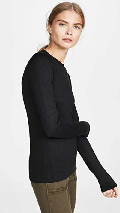 Shop Rag & Bone Jane Slim Long Sleeve In Black