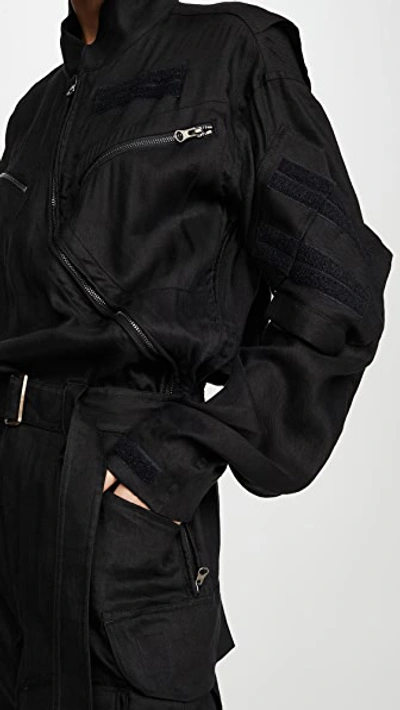 Shop Tre By Natalie Ratabesi Long Sleeve Jumpsuit In Black