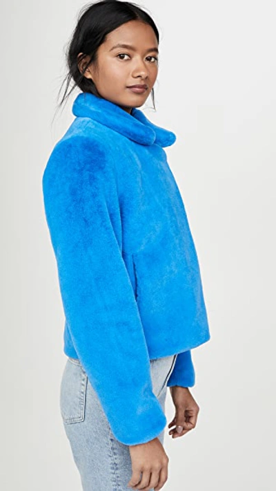 Shop Apparis Tukio Jacket In Vibrant Blue