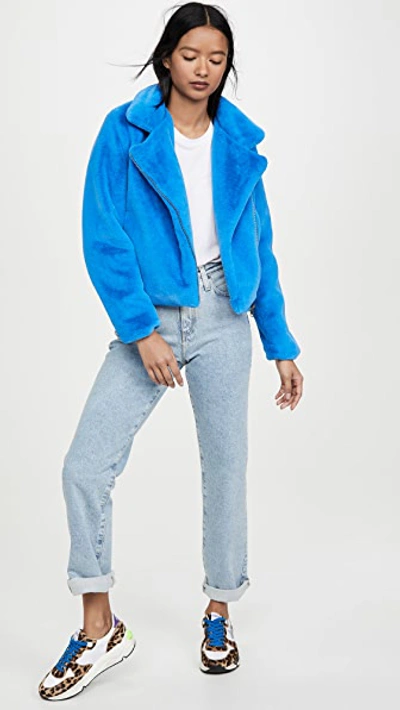 Shop Apparis Tukio Jacket In Vibrant Blue