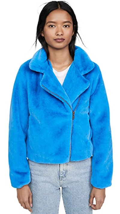 Shop Apparis Tukio Jacket In Vibrant Blue