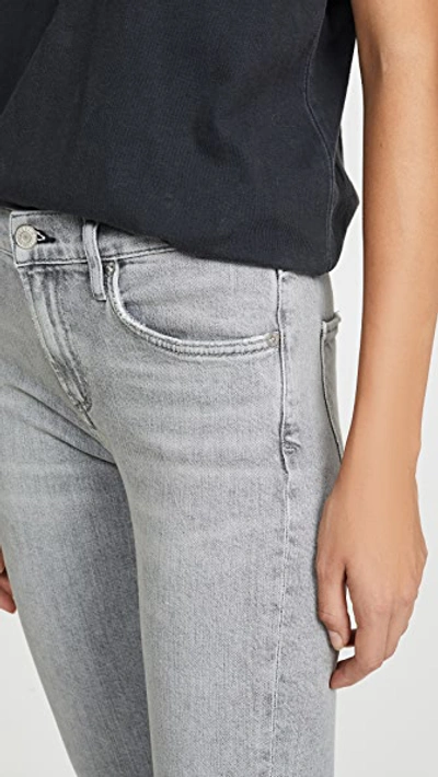 Shop Agolde Toni Mid Rise Straight Jeans In Mirror