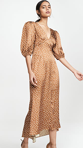 ronny kobo polka dot dress