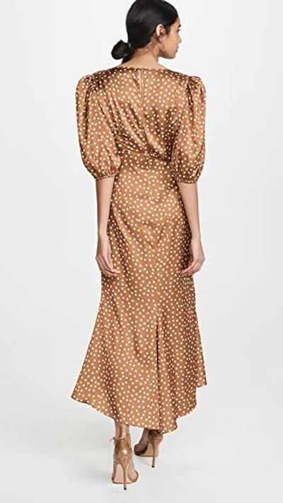 Shop Ronny Kobo Callie Dress In Pecan