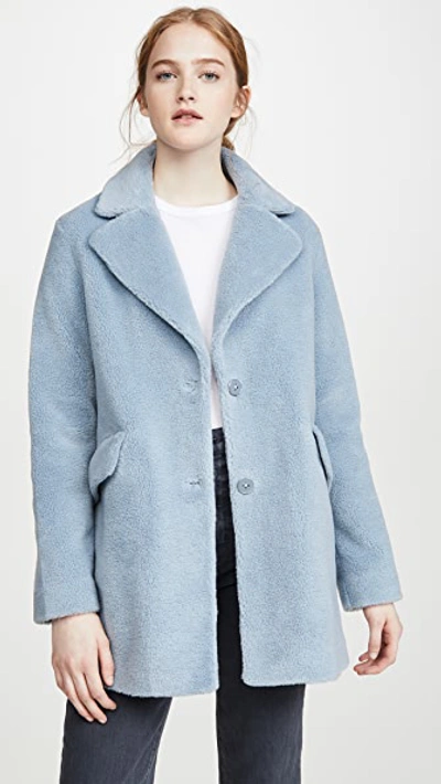 Shop Soia & Kyo Amelot Coat In Cerulean