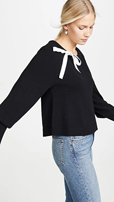 Shop Cinq À Sept Tous Les Jours Amelia Cashmere Sweater In Black