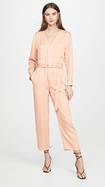 pink utility jumpsuit