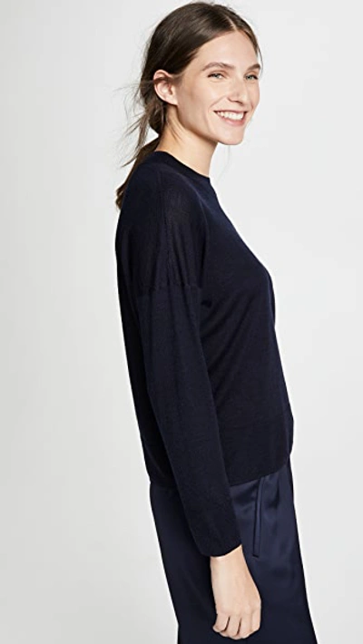 Shop Ayr The Huzzah Wool Sweater In Navy