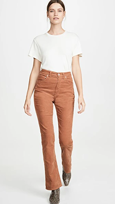 Shop Agolde Vintage High Rise Flare Pants In Crawfish