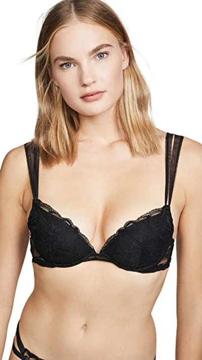 Shop La Perla Alida Push Up Bra In Black