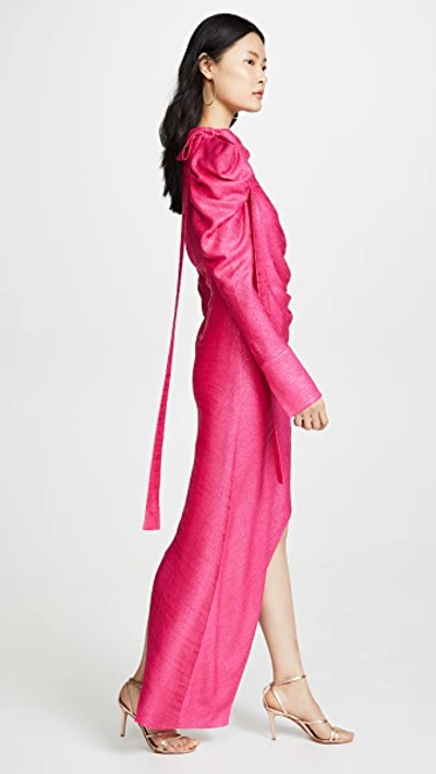 Shop Hellessy Loulou Dress In Shocking Pink