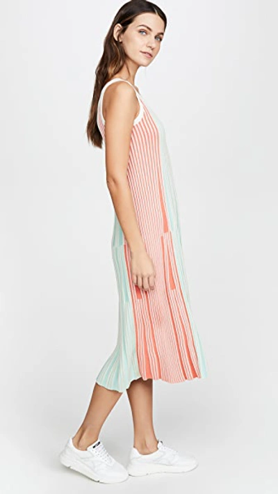Shop Kenzo Sleeveless Dress In Multicolor