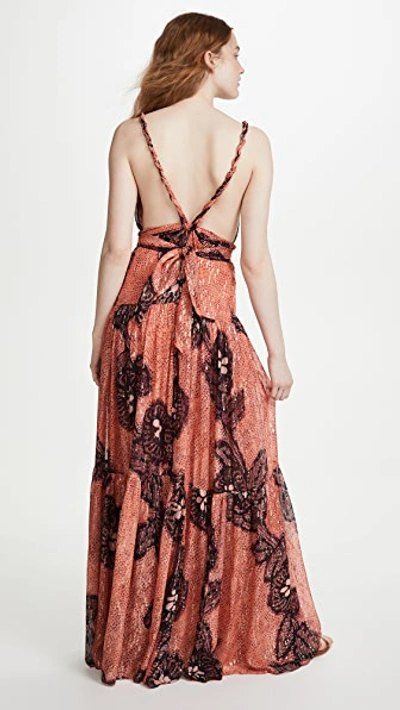 Shop Ulla Johnson Kemala Dress In Coral