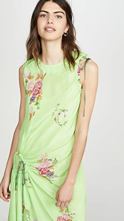 Shop Preen By Thornton Bregazzi Preen Line Aida Dress In Floral Green