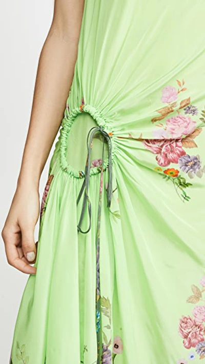 Shop Preen By Thornton Bregazzi Preen Line Aida Dress In Floral Green