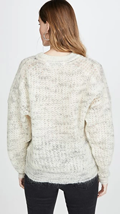 Shop Iro Marlou Sweater In Mixed Ecru
