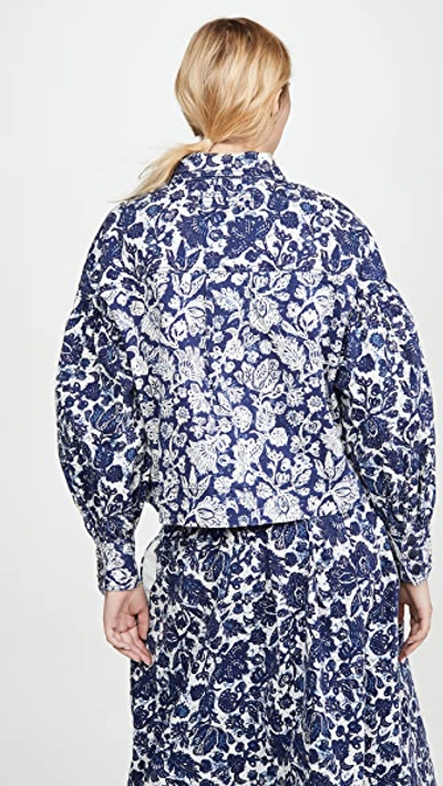 Shop Ulla Johnson Griffin Jacket In Floral Patchwork