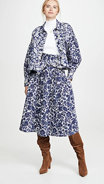 Shop Ulla Johnson Griffin Jacket In Floral Patchwork