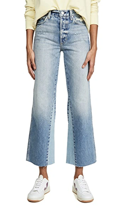 Shop Amo Diy Wide Leg High Rise Relaxed Bootcut Jeans In Charmer