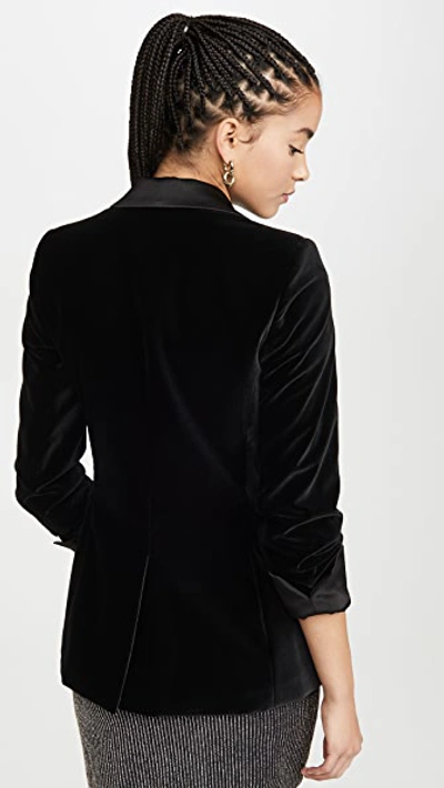 Macey Pleated Sleeve Fitted Blazer