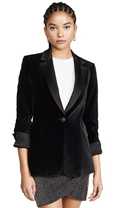 Macey Pleated Sleeve Fitted Blazer