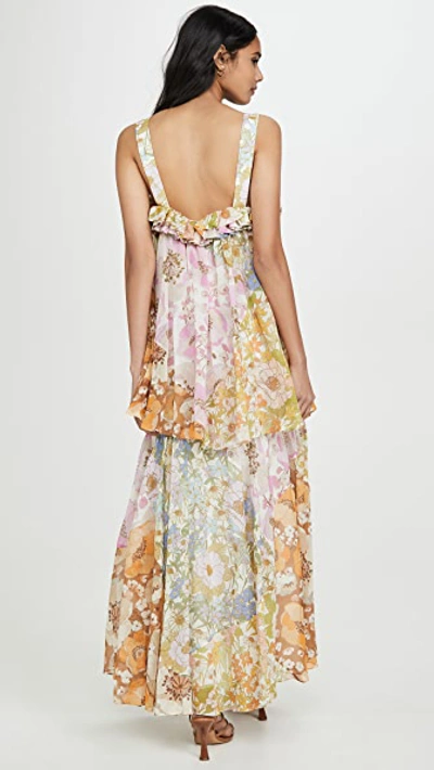 Shop Zimmermann Super Eight Maxi Dress In Mixed Floral