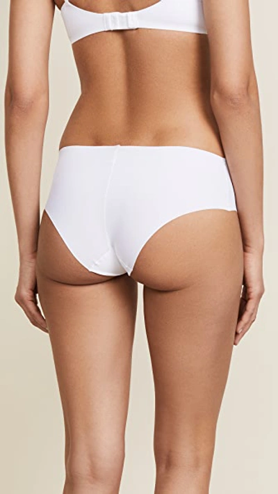 Calvin Klein Underwear White Ribbed Pure Hipster Briefs In White