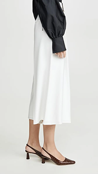 Shop Adeam Belted Cullotte Pants In White