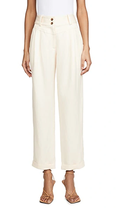 Shop Mara Hoffman Liv Pants In Cream