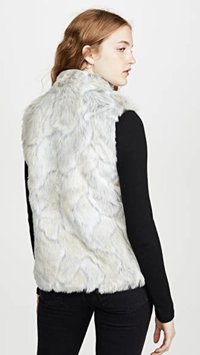 Shop Bb Dakota In A Furry Faux Fur Vest In Ivory