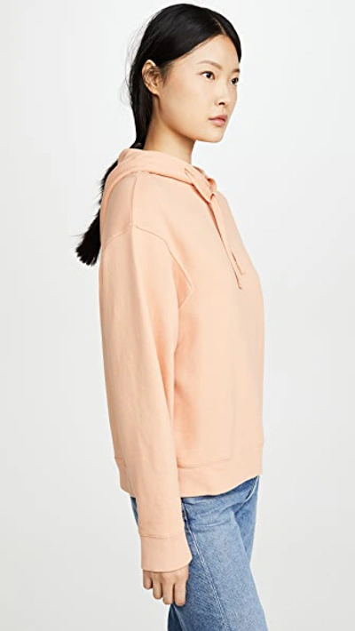 Shop Frame Easy Hoodie In Faded Clay