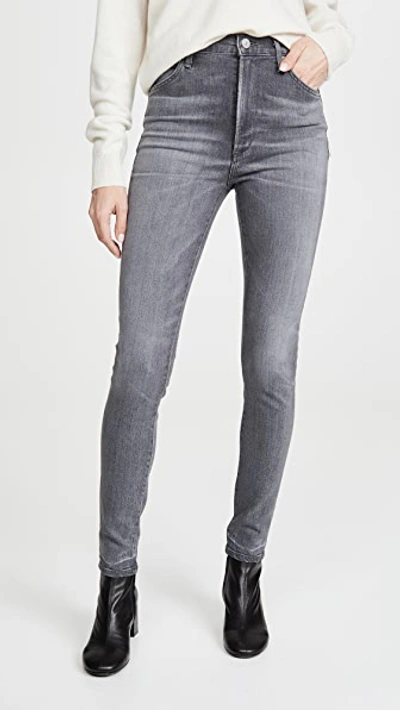 Shop Citizens Of Humanity Chrissy High Rise Skinny Jeans In Trance